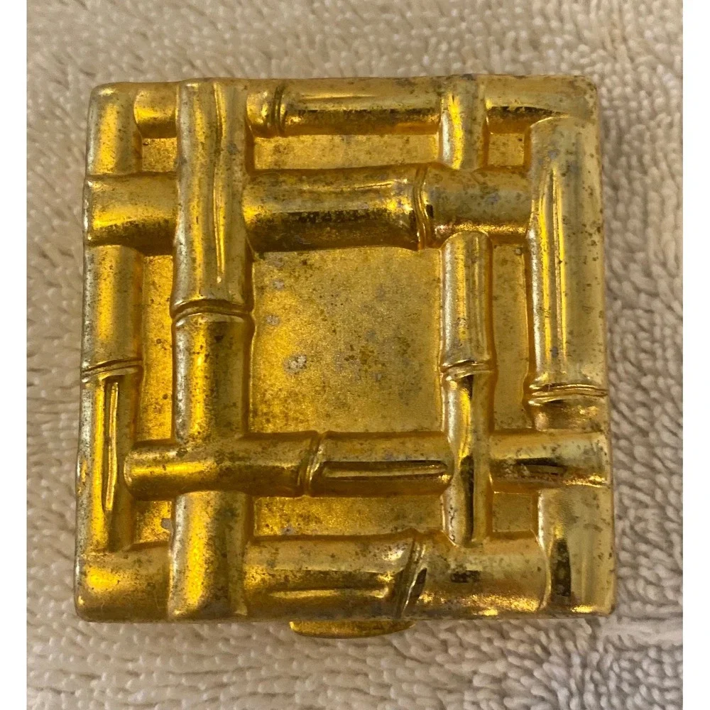 Estee Lauder Lucidity Bamboo Compact Gold Translucent Pressed Powder Vintage